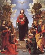 Piero di Cosimo Immaculate Conception and Six Saints Sweden oil painting artist